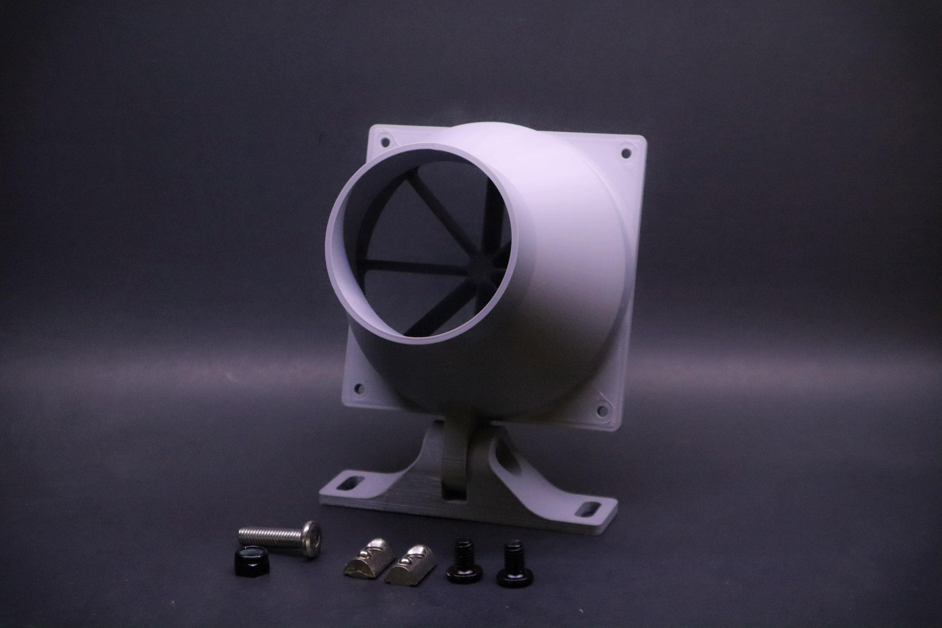 Adjustable 120mm Fan Mount to 3"(75mm) Duct Adapter | Wind Simulator Kit | SIM Racing Cockpit 8020 Rig | SIM Racing Accessories | Flight Sim