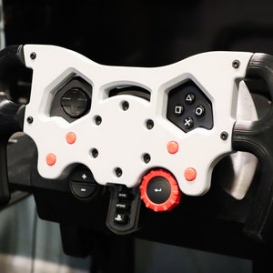 F1 Style Racing Wheel Mod Kit for Logitech G29/G929/G920/G923 [Working buttons + Hardware Included] SIM Racing Accessories