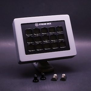 Stream Deck Mk2 + SD Module Adjustable Mount Enclosure | SIM Racing Aluminum Profile Cockpit Rig 8020 | SIM Racing Accessories | Flight Sim