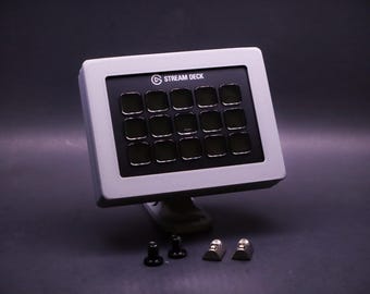 Stream Deck Mk2 + SD Module Adjustable Mount Enclosure | SIM Racing Aluminum Profile Cockpit Rig 8020 | SIM Racing Accessories | Flight Sim