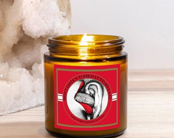 Blood Orange // Deliciously Scented Candle // Don't Listen To What People Say // Amber Jar // 4oz