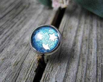 Children's Finger Ring pink, star, ring for children, Snow Queen, Ice princess