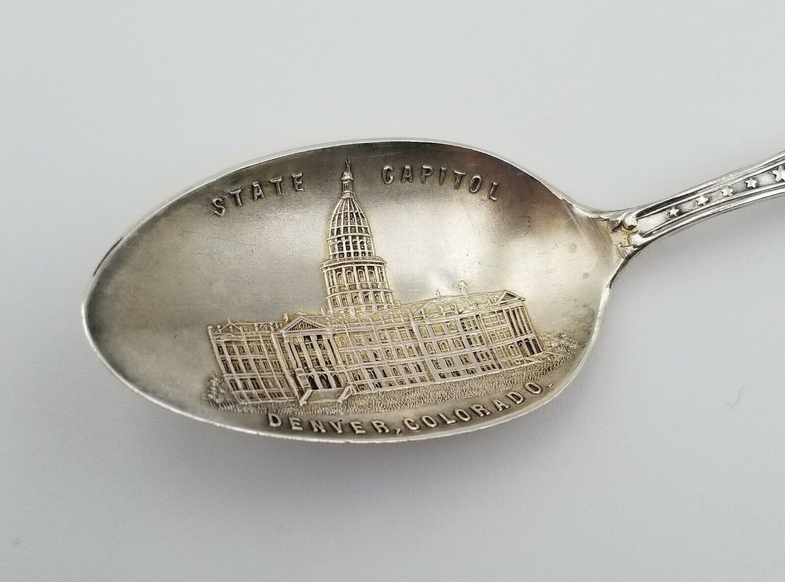 Denver Colorado Capitol Sterling Silver Souvenir Demitasse Etsy