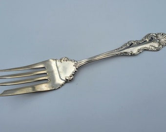 Cold Meat Fork ~ Niagara Falls Three 1877 Silverplate Flatware 8 1/4"