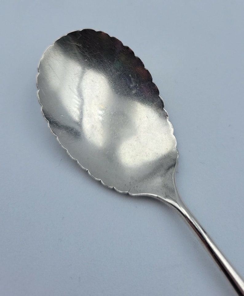 Sugar Shell Spoon Stuart by Campbellmetcalf Sterling Silver 16 Gms 5 1