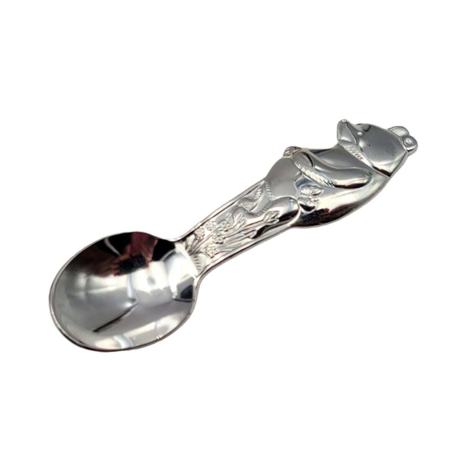 Vintage Winnie the Pooh Baby Infant Spoon Silverplate Flatware by Lunt 4 3/8"