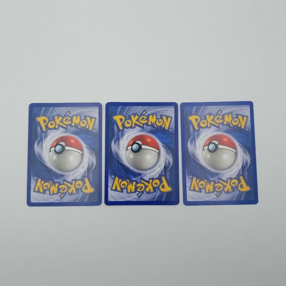 Set of 3 Pokmon Cards TCG Bill Base Set 91/102 Regular Unlimited Common -  Etsy