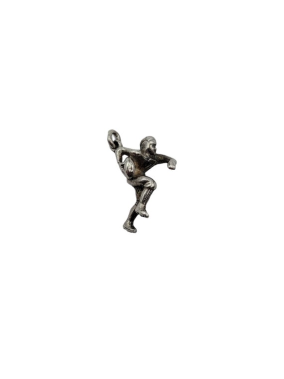 Unique Football Player Sterling Silver Antique Ch… - image 1