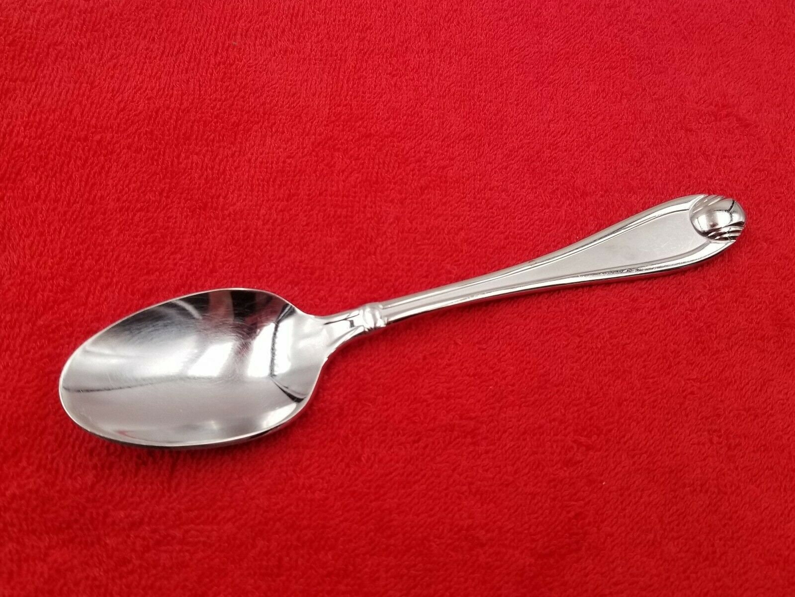 Oneida Satin Garnet Oval Soup Place Spoon 7" Stainless Flatware Silverware 