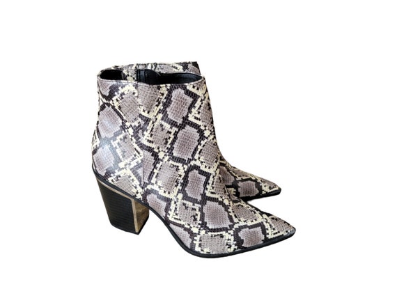 Sam edelman top snakeskin booties