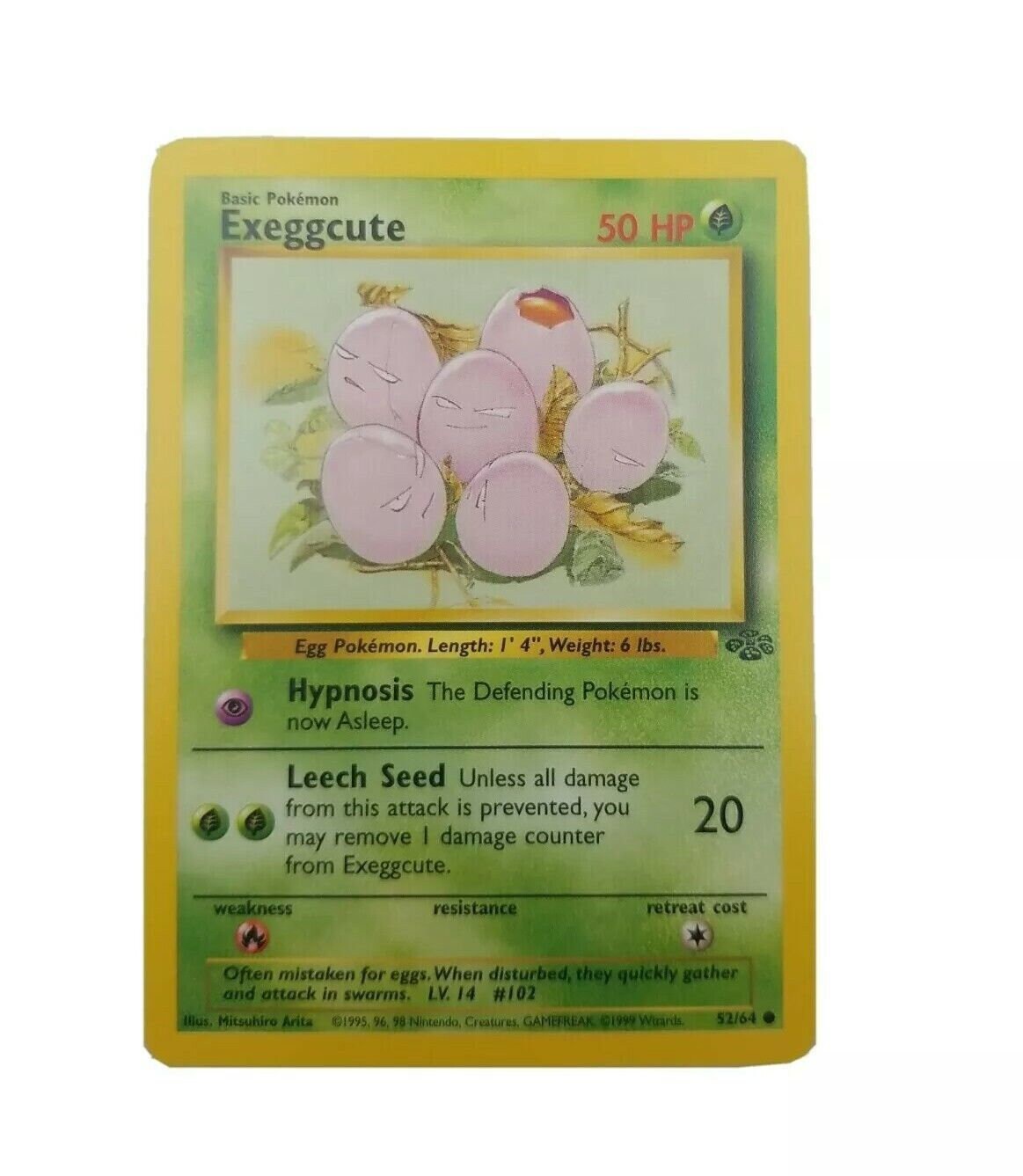 Pokmon TCG Exeggcute Jungle 52/64 Regular Unlimited Common - Etsy