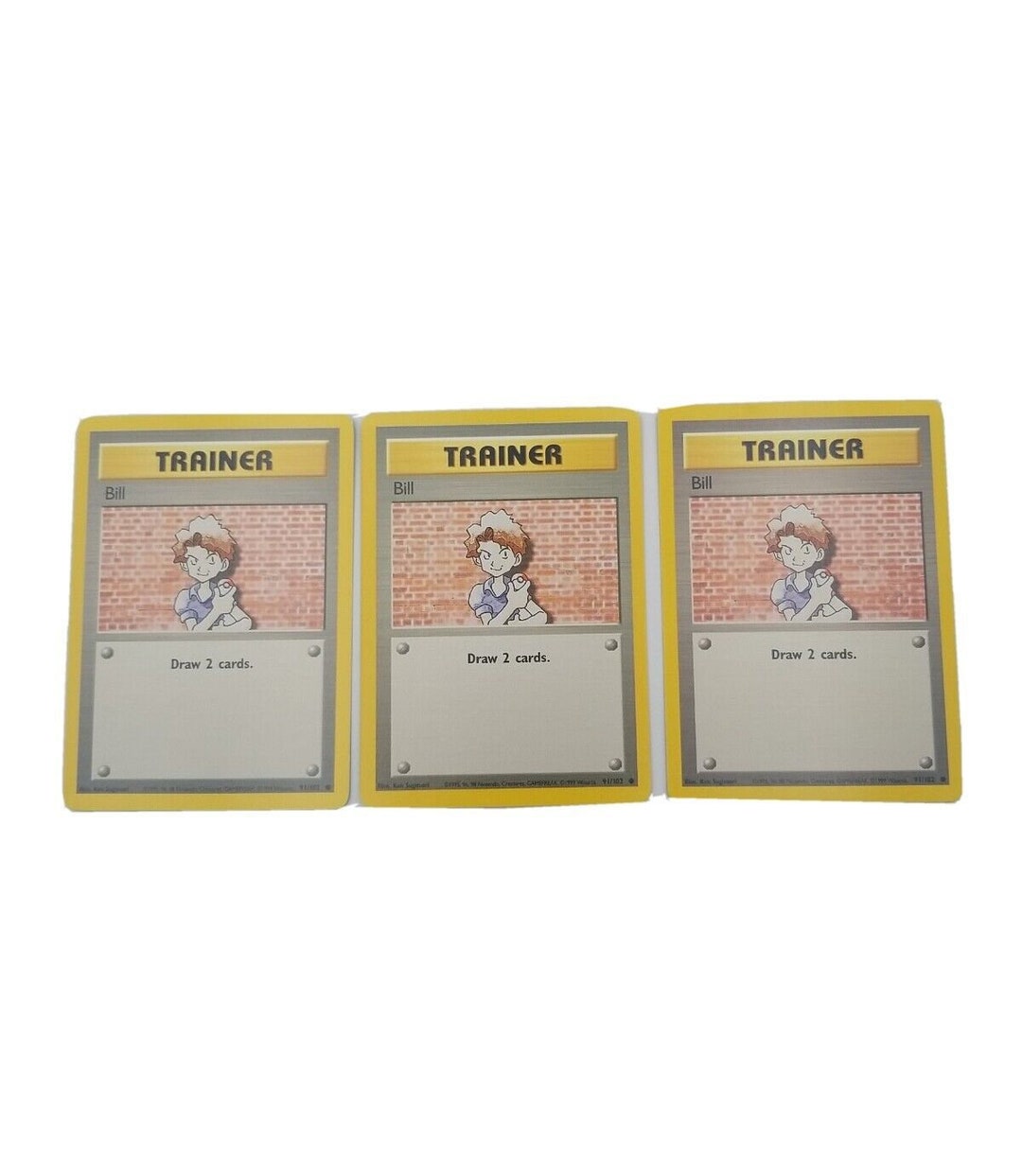 trainer bill pokemon card 91 102 value Base Set Complete Master Set (102/102) 1999 [MP-DMG] Bill Pokemon card error? :