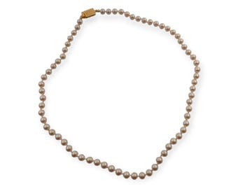 Vintage Monet Gold Tone and Faux Pearls 16 Inch Necklace With