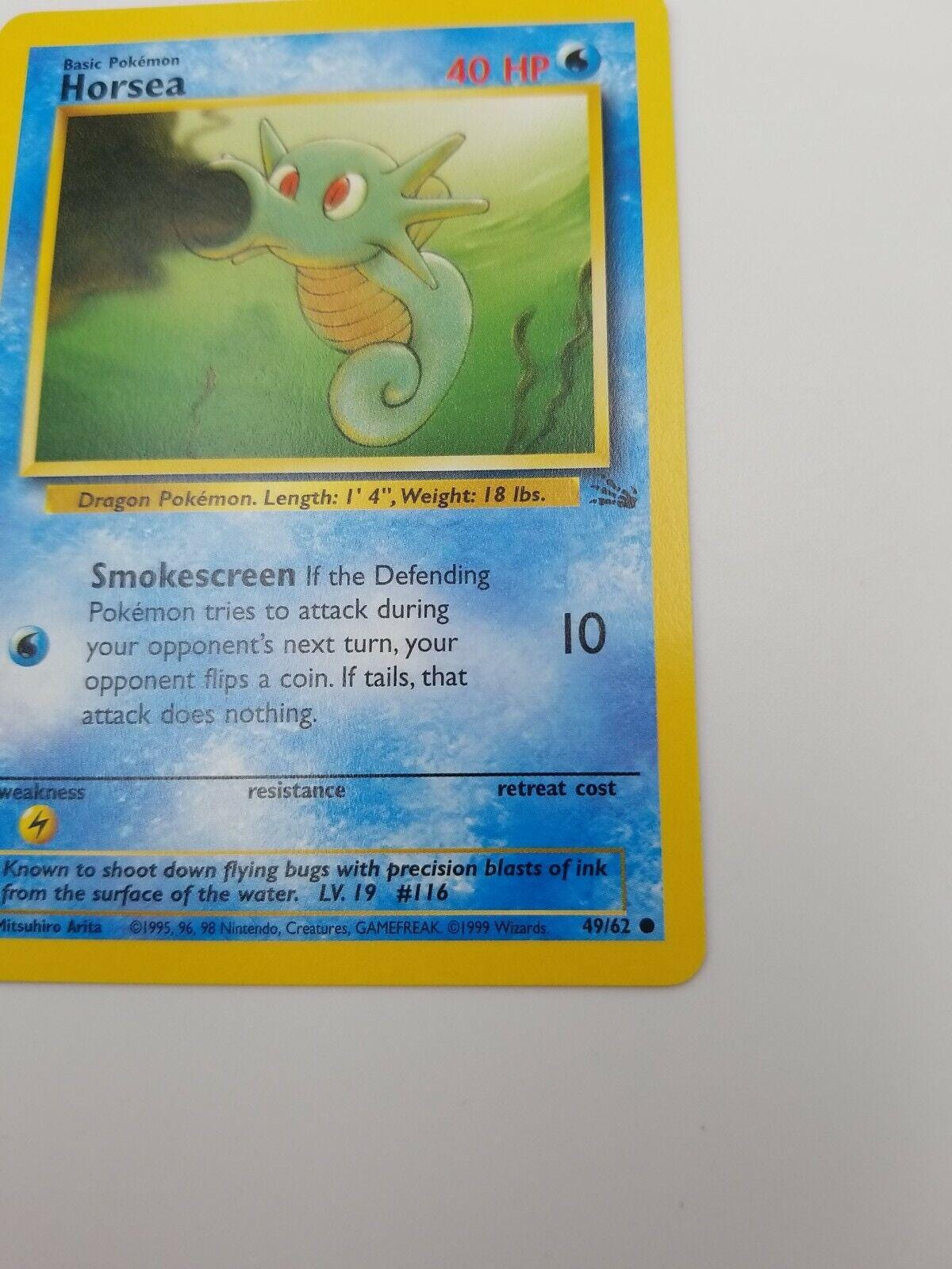 1995 horsea pokemon card | Lost Origin Razor Fin 20 Horsea - 067/064 - SV6a:
