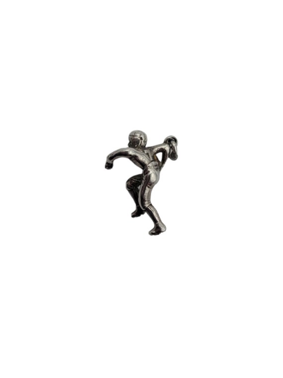 Unique Football Player Sterling Silver Antique Ch… - image 2
