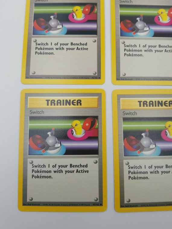 Set of 4 Pokmon Cards TCG Switch Base Set 95/102 Regular Unlimited Common - Etsy Set of 4 Pokmon Cards TCG Switch Base Set 95/102 Regular Unlimited Common - Etsy