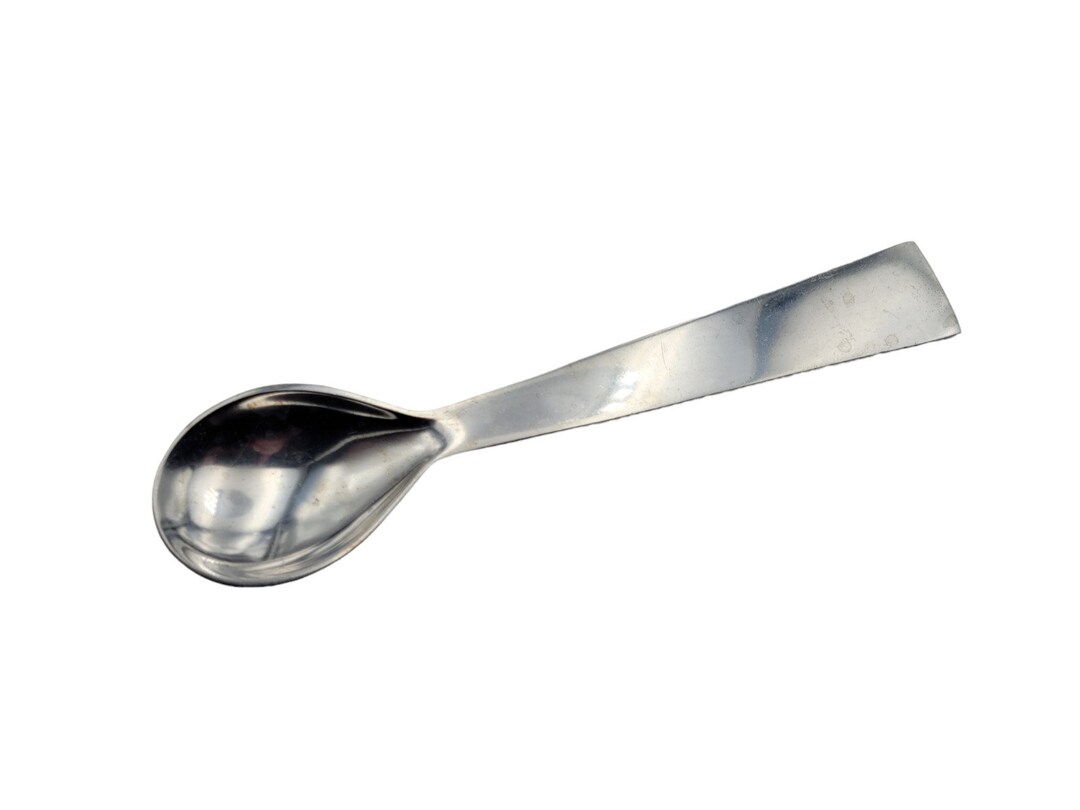 Dansk Aluminum Large Silver Serving Spoon With Ridges 11 Etsy