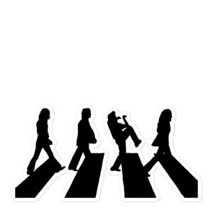 Naklejka Raygun Breakdancer Abbey Road Beatles bez pęcherzyków powietrza
