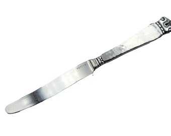 Junior Knife ~ Hammered Danish Style Silverplate Flatware Silverware 6 1/8"