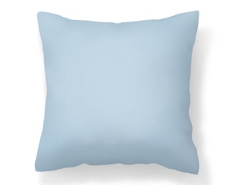 Solid Light Blue Throw Pillow Cover, Light Blue Navy White Pillow Covers, Cushion Covers, Decorative Pillows