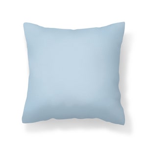 Solid Light Blue Throw Pillow Cover, Light Blue Navy White Pillow Covers, Cushion Covers, Decorative Pillows