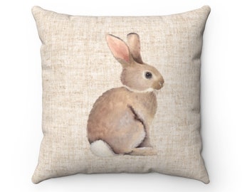 Bunny Throw Pillow Etsy