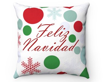 Feliz Navidad Pillow Etsy