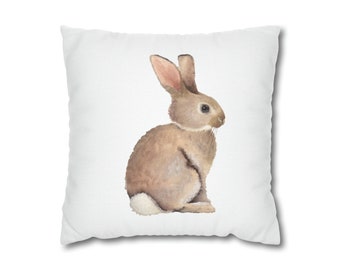 Easter Bunny Pillow,Farmhouse Spring Decor,Farmhouse Pillow Covers, Easter pillow cover,Rustic Pillow,Rustic Decor,Bunny Throw Pillows.