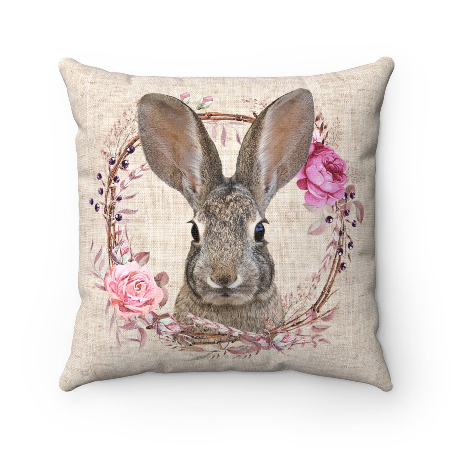 Easter Bunny Pillowfarmhouse Spring Decorfarmhouse Pillow Etsy