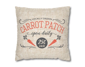 Easter Pillow cover,Sprint decor Pillow,Carrot Patch Pillow cover,Easter Carrot pillow cover,Easter Throw pillows,