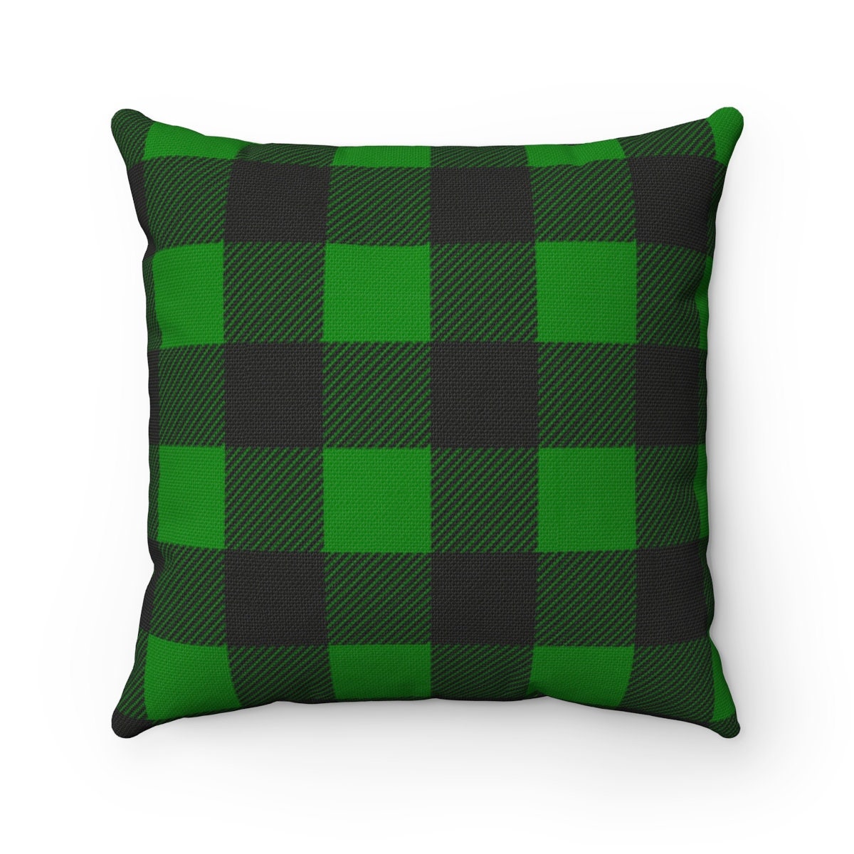Green Buffalo plaid PillowAccent PillowSpring decor pillow Etsy