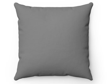 Solid Gray Throw Pillow Covers, Cushion Covers, Decorative Pillows