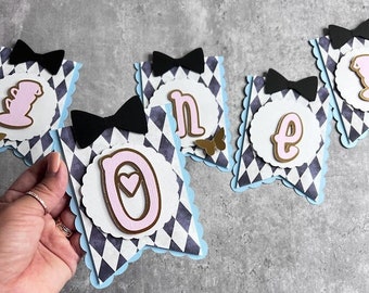 Onederland Birthday Decor, Onederland Highchair Banner, Onderland Birthday Party