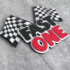 Fast One Cake Topper, Fast One Birthday Party, Fast One Party Decor, Fast One Birthday Cake Topper image 1