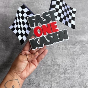 Fast One Cake Topper, Fast One Birthday Party, Fast One Party Decor, Fast One Birthday Cake Topper image 3