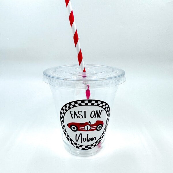 Custom Race Car Cups Etsy