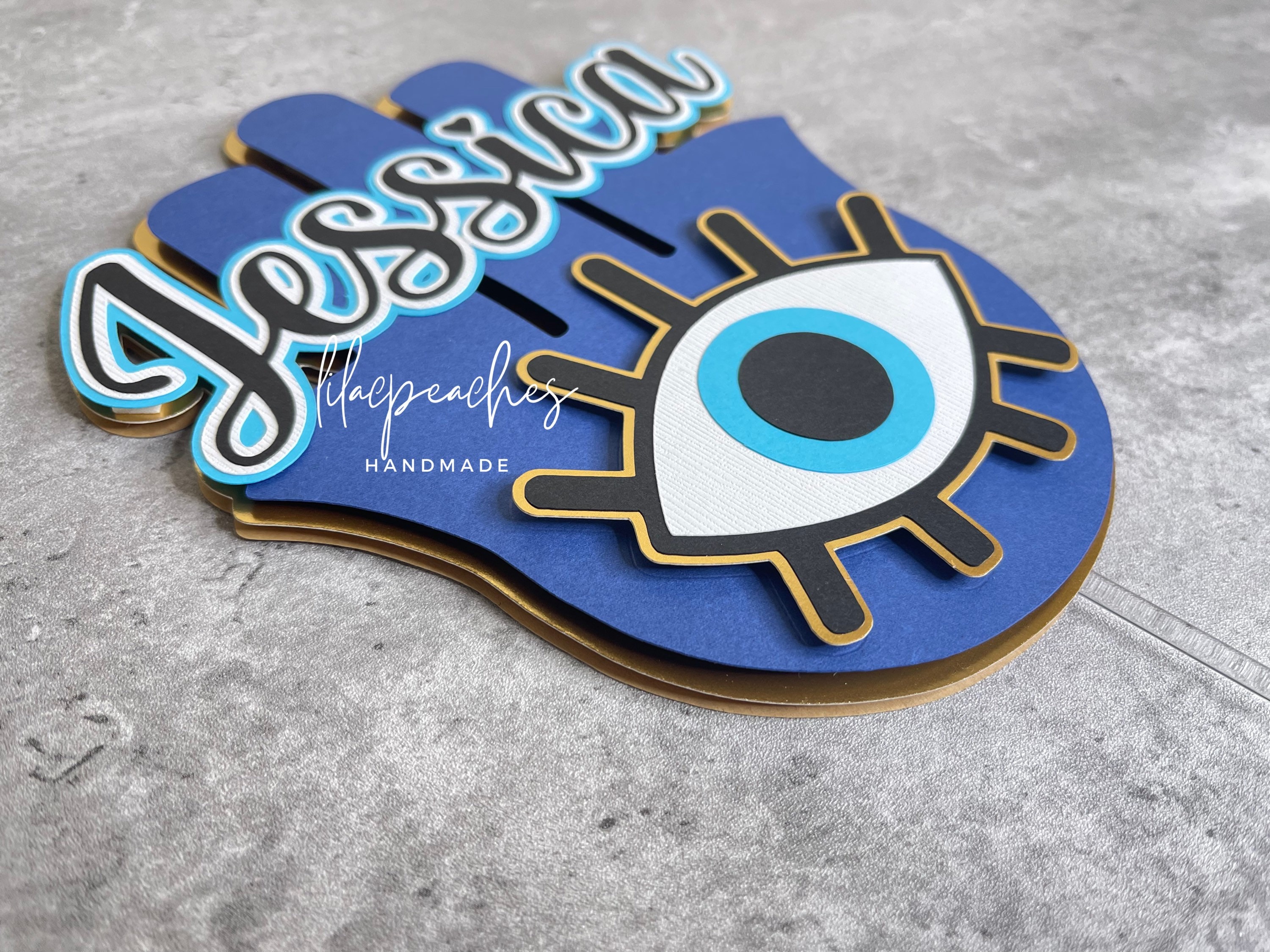 Evil Eye Birthday Cake Topper Evil Eye Party Decor Evil - Etsy