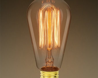 4 Light bulb pendants antique silver tone P33