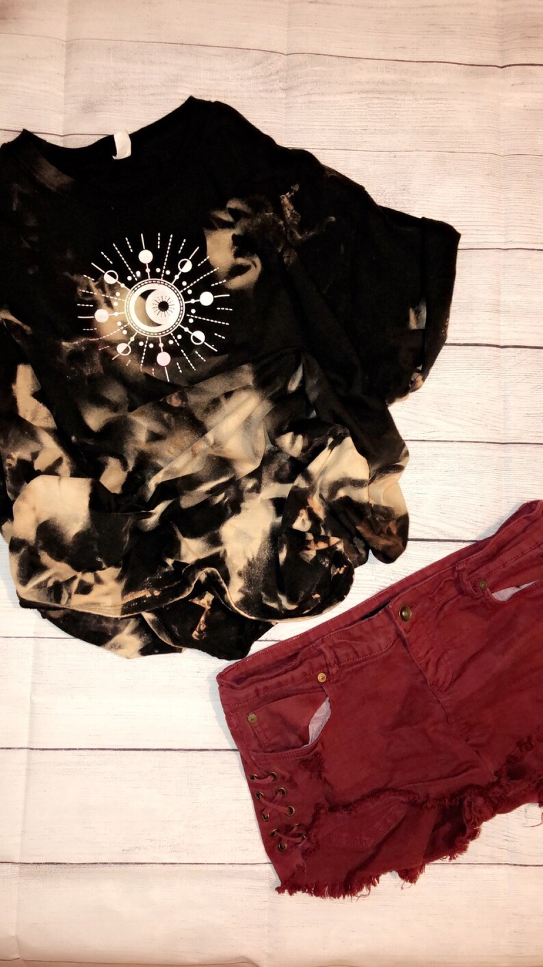 Hippie acid wash shirt