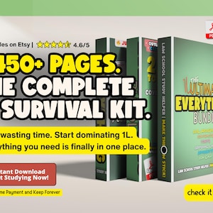 1L Law School Study Bundle – Outlines, Attack Sheets (PDF + Word) image 2