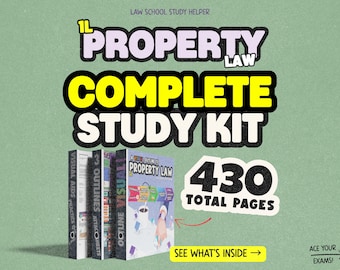 1L Property Law Complete Bundle | Instant Download