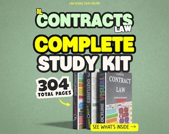 1L Contracts Law Complete Bundle | Instant Download