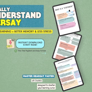 HEARSAY Visual Attack Sheet – 26 Pages | Color-coded Flowcharts ...