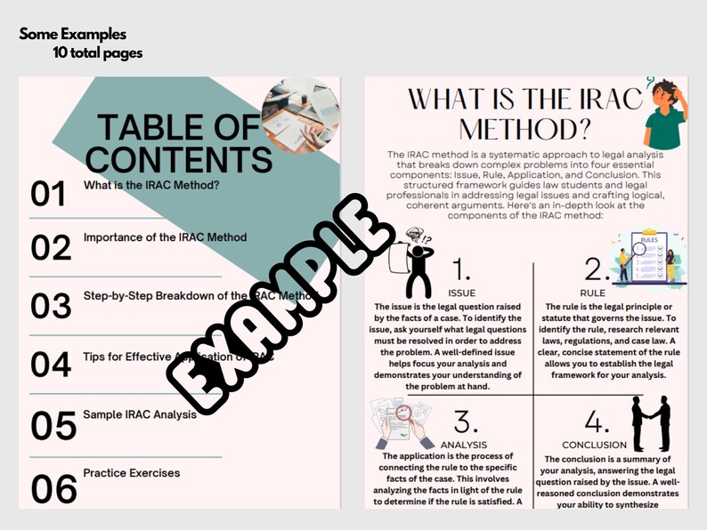 The Ultimate IRAC Guide for Aspiring 1L or Current 1L Law Students to ...