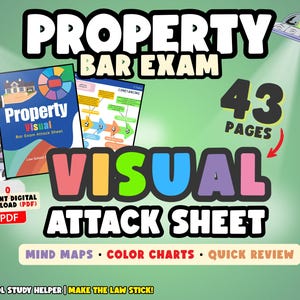 Foglio di attacco visivo per la proprietà dell'esame di abilitazione alla professione forense - Mappe mentali e tabelle a colori (43 pagine) / Download PDF immediato (2025)