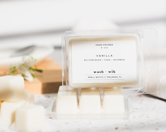 Vanilla Soy Wax Melts  | Vanilla  | Vanilla Bean |  Buttercream  | Wax Tarts  |  Wash and Wik  |  Wax Warmer  |  Wax Cubes  |  Scent No. 019