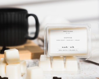 Coffee Soy Wax Melts  |  Coffee  |  Coffee Lover  |  Wax Tarts  |  Wash and Wik  |  Wax Warmer  |  Wax Cubes  |  Scent No. 012