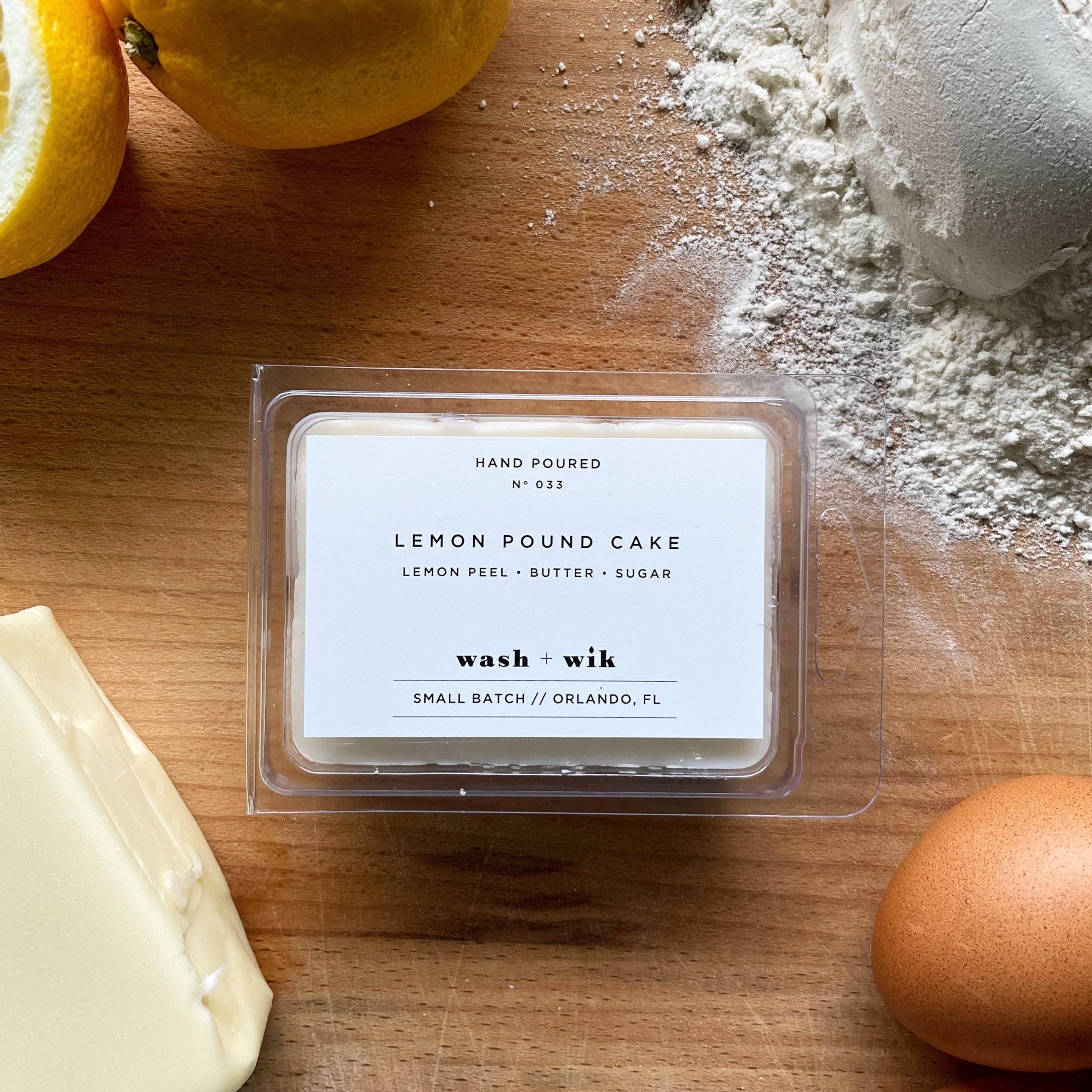 Lemon Pound Cake Wax Melts, Strongly Scented