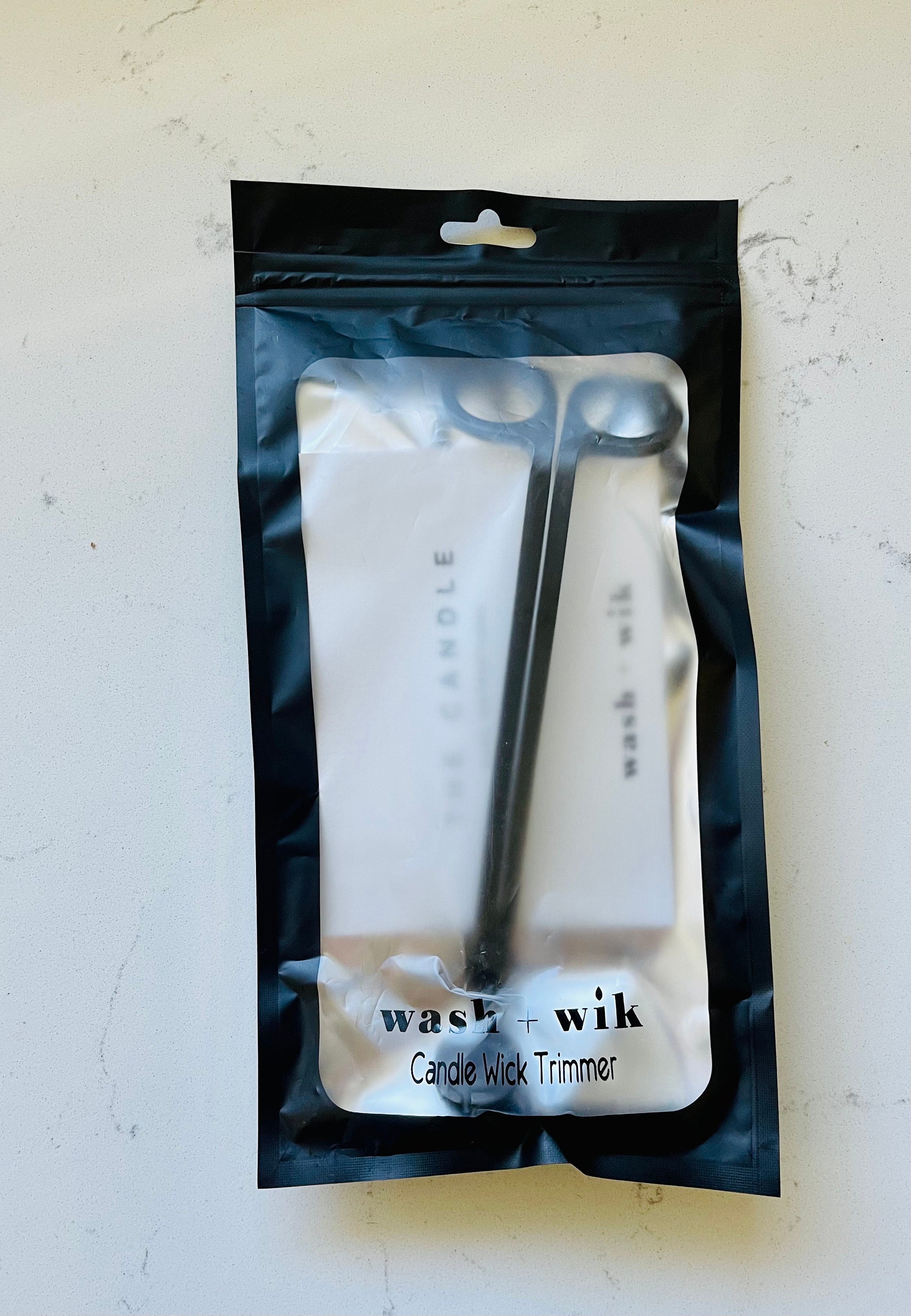 Matte Black Wick Trimmer, Wick Cutter, Home Decor, Wash and Wik, Soy  Wax Candle