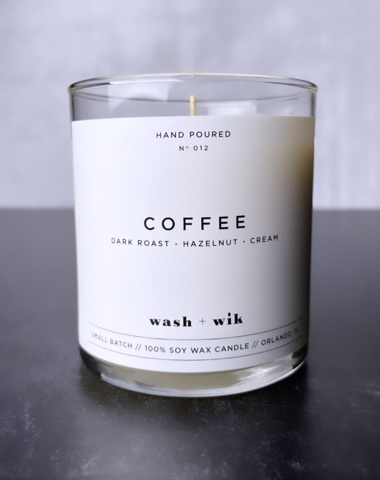 Coffee Soy Wax Candle, Coffee Candle, Coffee Lover, Scented Candle, Soy  Candle, Wash and Wik